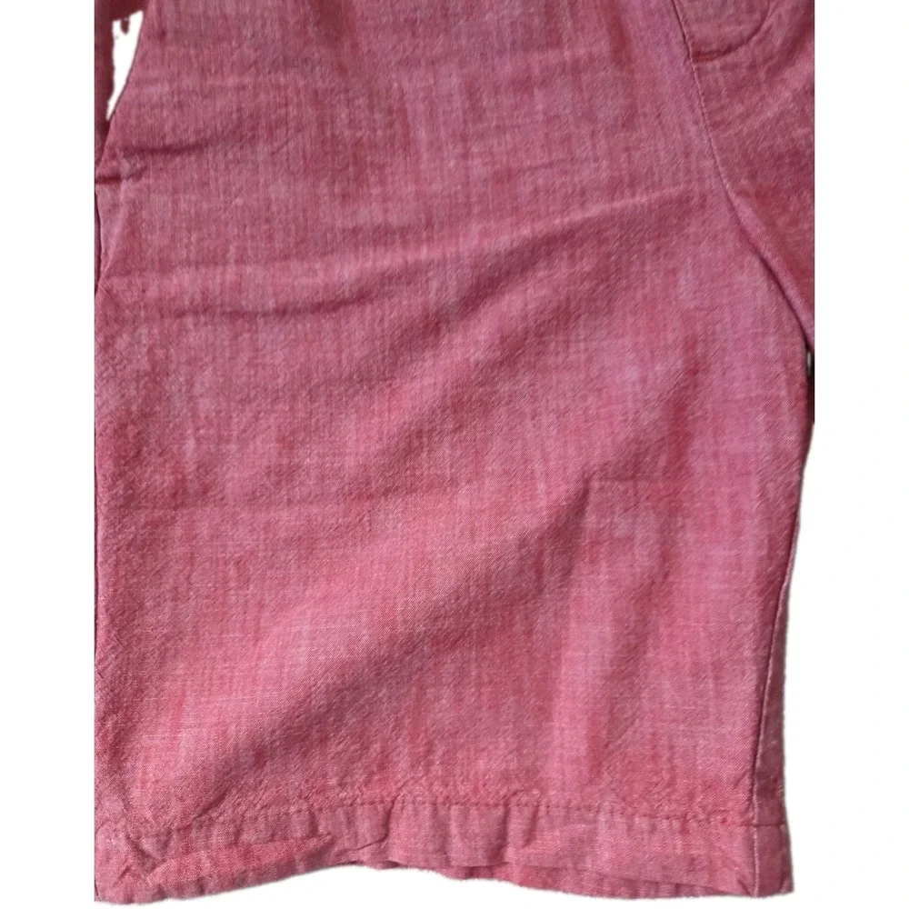 BANANA REPUBLIC DECK SHORTS Mens Size Small ELASTIC DRAWSTRING WAIST RED